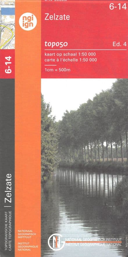 6 - 14 NGI Belgian 1:50,000 Topo Map - Zelzate