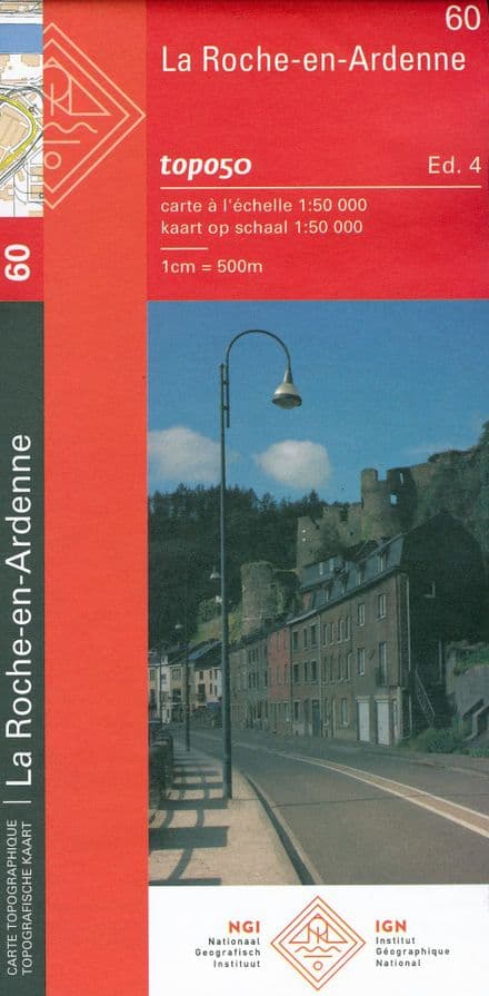 60 NGI Belgian 1:50,000 Topo Map - La Roche en Ardenne