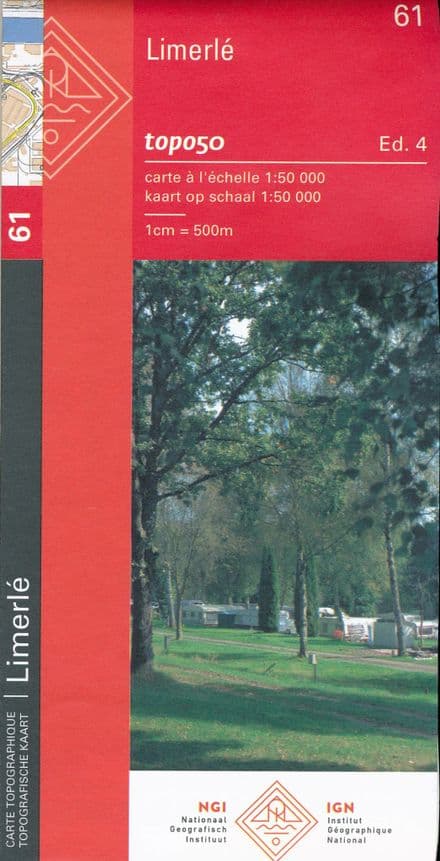 61 NGI Belgian 1:50,000 Topo Map - Limerle