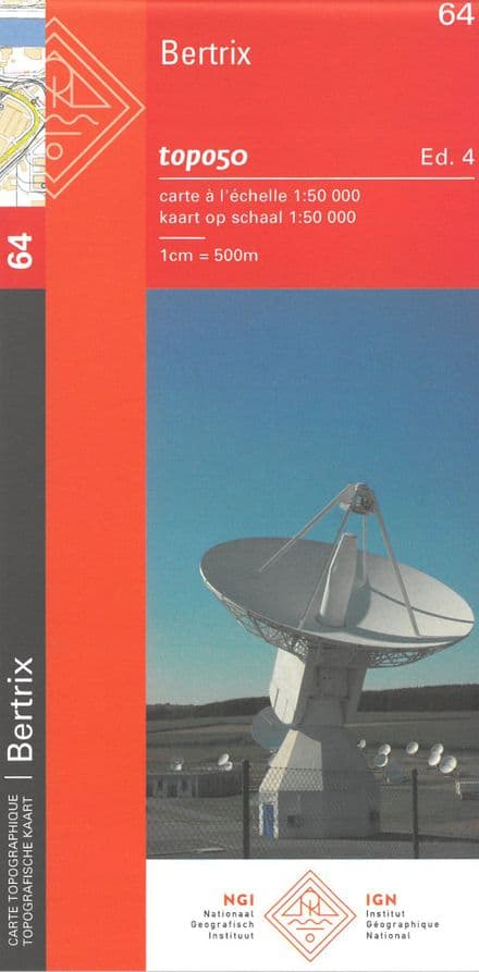 64 NGI Belgian 1:50,000 Topo Map - Bertrix