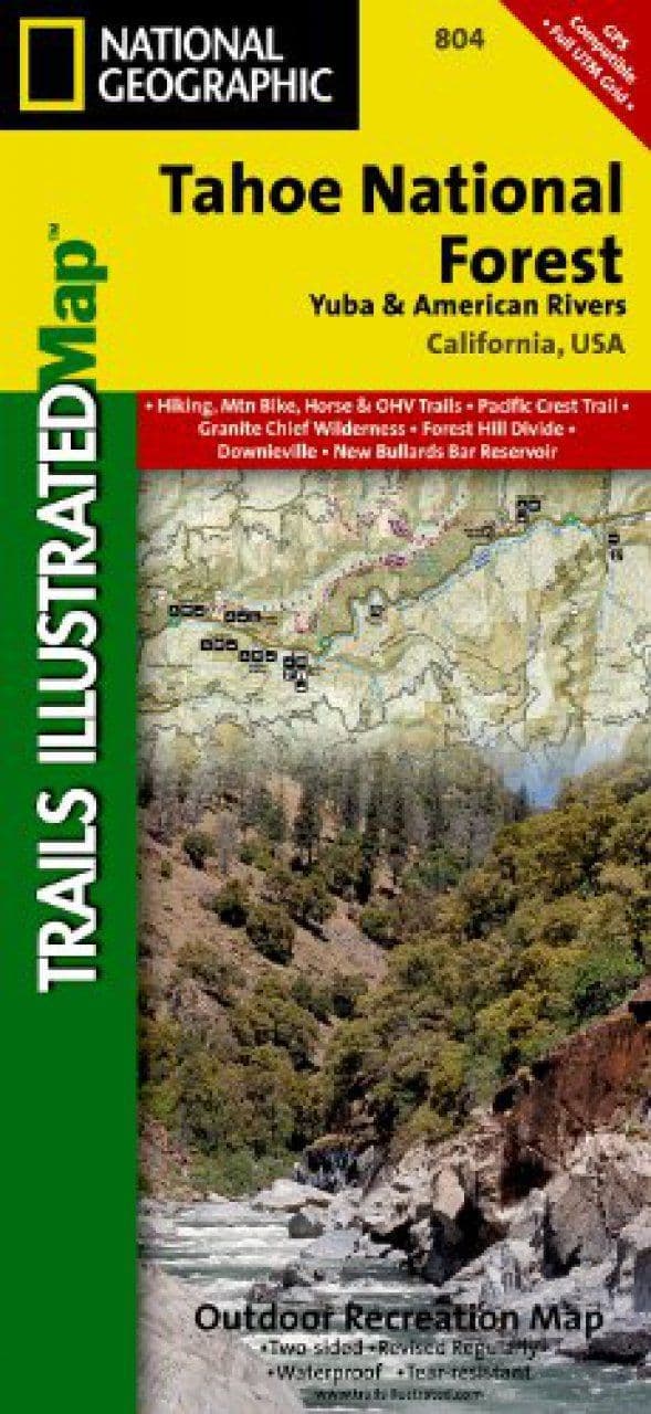 805 Tahoe National Forest East National Geographic Topographic Map