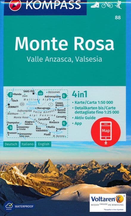 88 Monte Rosa - 1:50,000