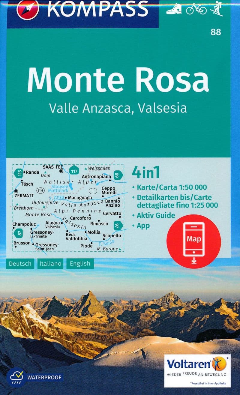 88 Monte Rosa - 1:50,000
