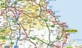 A-Z Northern England Road Map