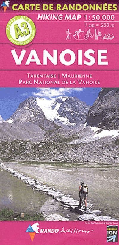 A3 Rando Editions Vanoise - Tarentaise - Maurienne Hiking Map 1:50,000