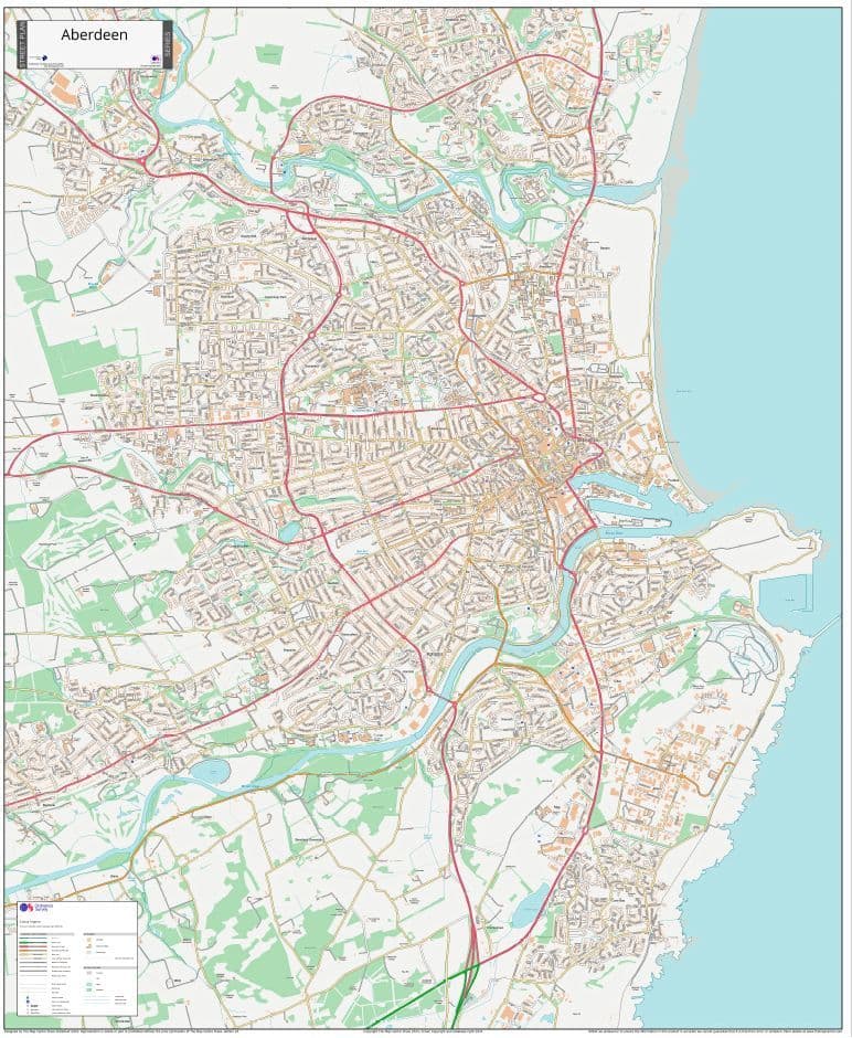 Aberdeen Street Map - 2024