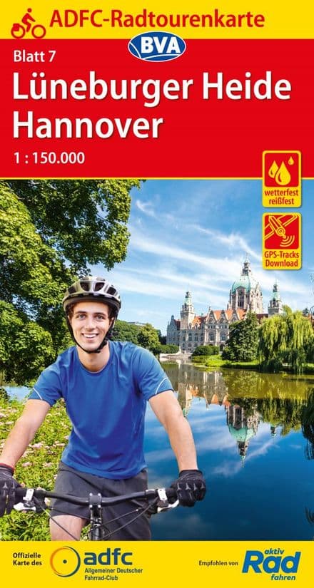 ADFC - Germany - 07 - Lüneburger Heide / Hannover Cycling Map