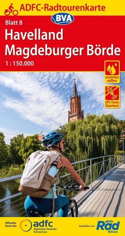 ADFC - Germany - 08 - Havelland & Magdeburger Börde Cycling Map