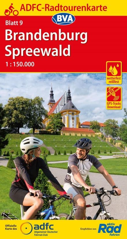 ADFC - Germany - 09 - Brandenburg & Spreewald Cycling Map