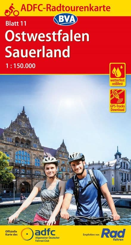 ADFC - Germany - 11 - Ostwestfalen & Sauerland Cycling Map