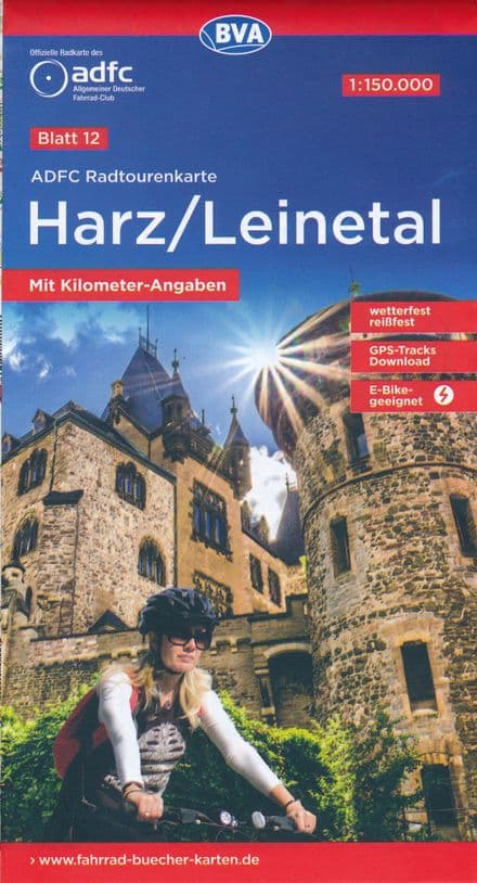ADFC - Germany - 12 - Harz & Leinetal Cycling Map