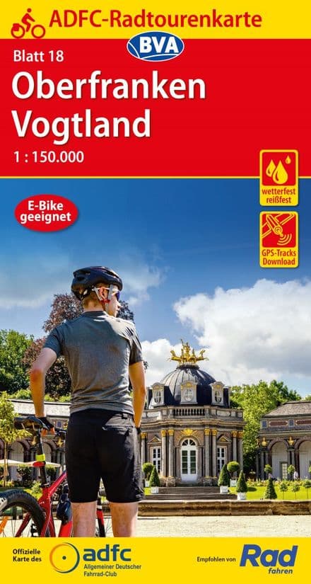 ADFC - Germany - 18 - Oberfranken / Vogtland Cycling Map