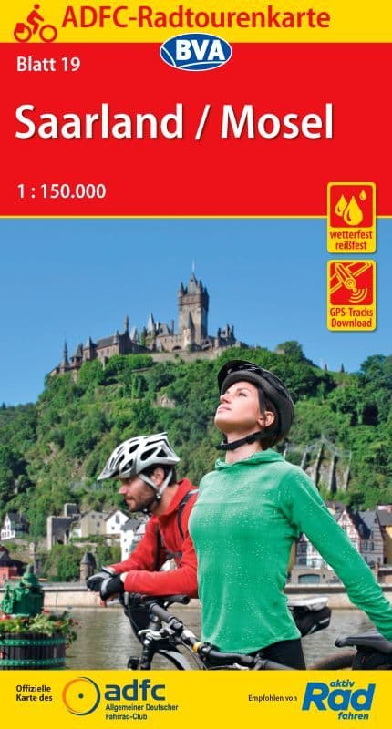 ADFC - Germany - 19 - Saarland / Mosel Cycling Map