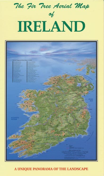 Aerial Map of Ireland - Folded