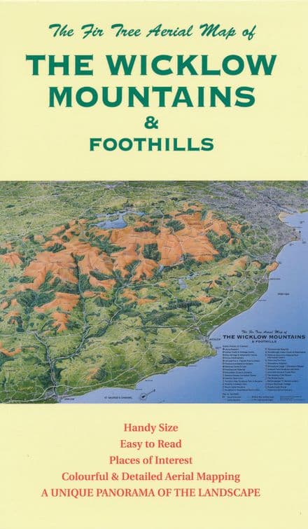 Aerial Map of The Wicklow Mountains & Foothills - Folded