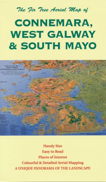 Aerial Map of West Galway, Connemara & South Mayo - Folded