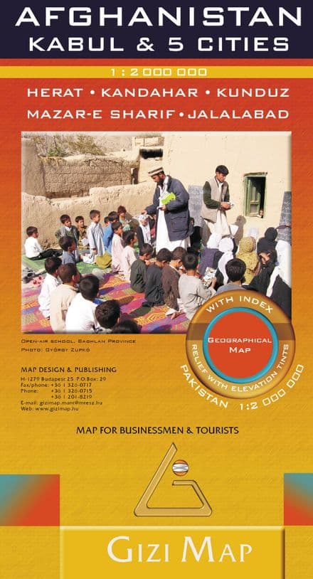 Afghanistan Country map Gizi 1:2,000,000