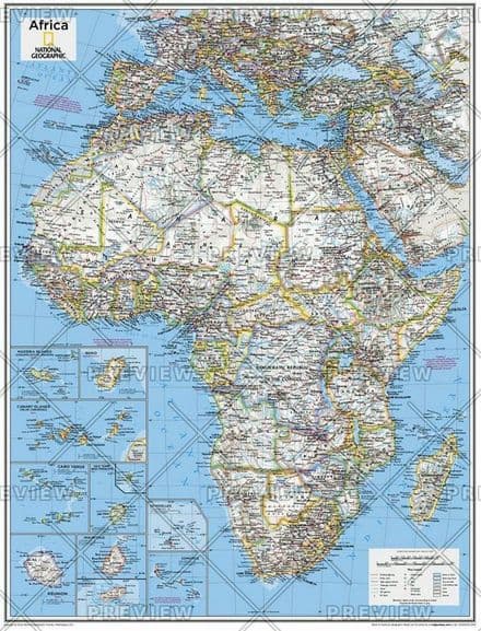 Africa Political - Atlas of the World, 10th Edition by National Geographic 2015