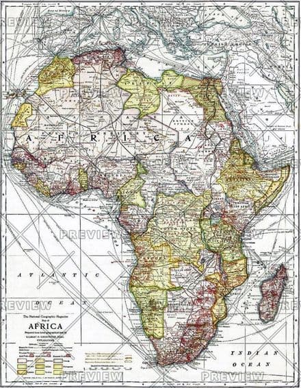 Africa - Published 1909 by National Geographic