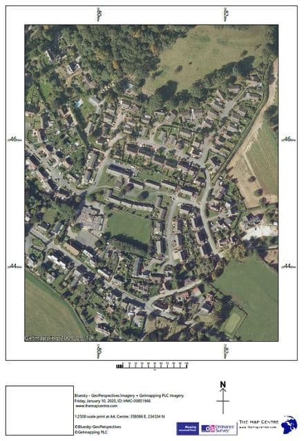 Air Photo by GetMapping Scale 1:2,500 - PDF By Email