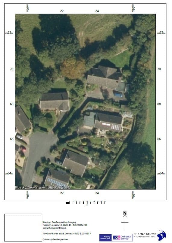 Air Photo by GetMapping Scale 1:500 - PDF By Email