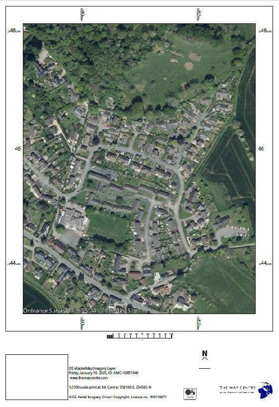Air Photo by Ordnance Survey Scale 1:2500 - PDF By Email