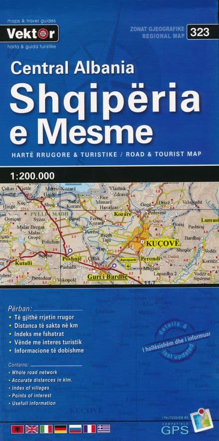 Albania Central - Vektor - 1:200,000