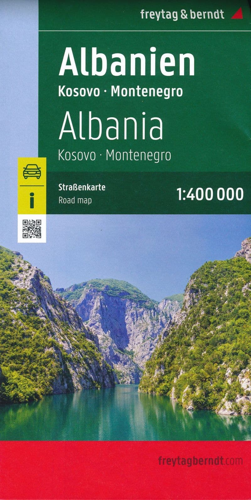 Albania, Kosovo & Montenegro Road Map - Freytag & Berndt (FB.010)