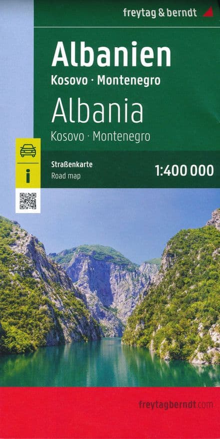 Albania, Kosovo & Montenegro Road Map - Freytag & Berndt (FB.010)