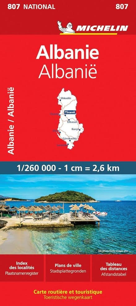 Albania - Road Map - Michelin 807