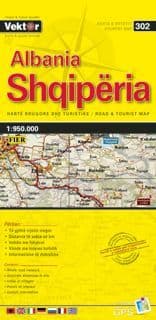Albania Yellow Map 1:350,000