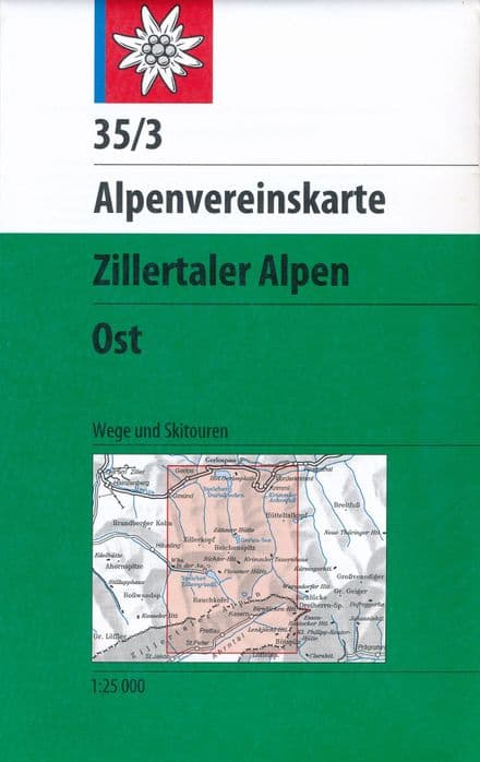 Alpine Club 35/3 - Zillertaler Alpen East - Walk & Ski