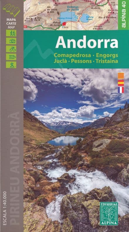 Andorra Map at 1:40,000 - Alpina Editorial 010