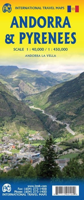 Andorra & The Pyrenees Travel Map - ITM