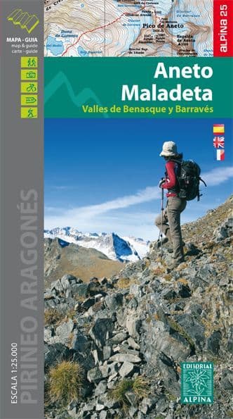 Aneto Maladeta - PN Posets-Maladeta - Map & Guide 1:25,000 - Alpina Editorial 100