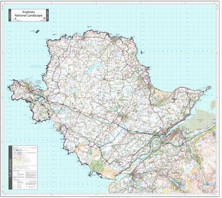Anglesey - National Landscape - Wall Map - 2025