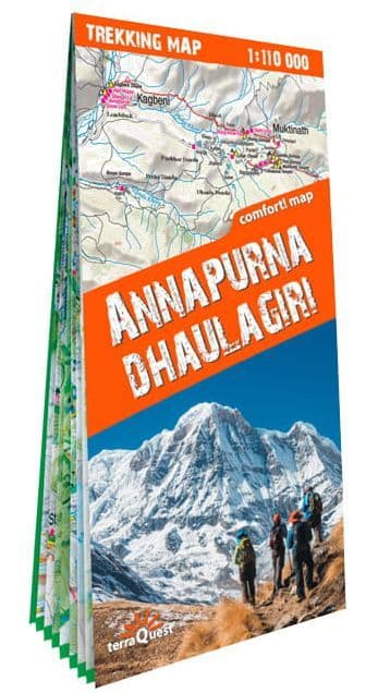 Annapurna & Dhaulagiri - Trekking Map - Terraquest