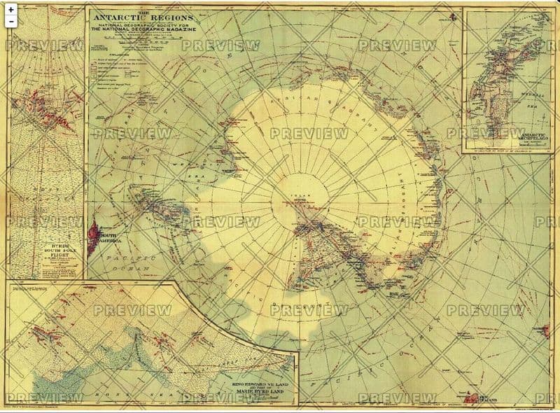 Antarctic Regions - Published 1932 by National Geographic