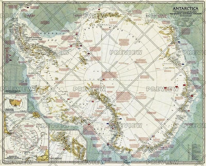 Antarctica - Published 1957 by National Geographic