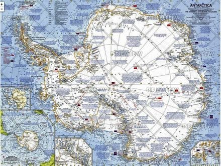 Antarctica - Published 1963 by National Geographic