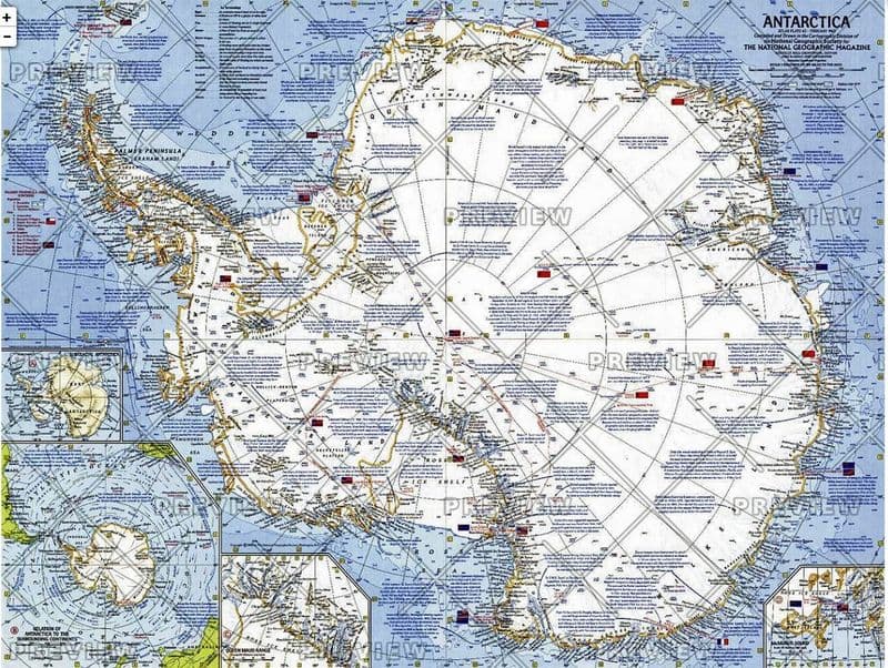 Antarctica - Published 1963 by National Geographic
