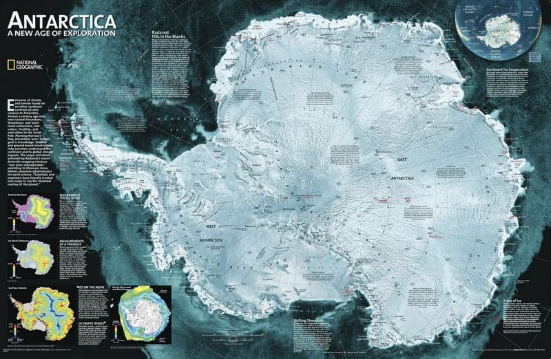 Antarctica Satellite 2015 by National Geographic