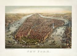 Antique City Map Reproductions