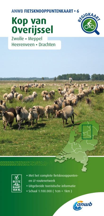 ANWB - 06 - Kop van Overijssel Junction Map - 1:100,000