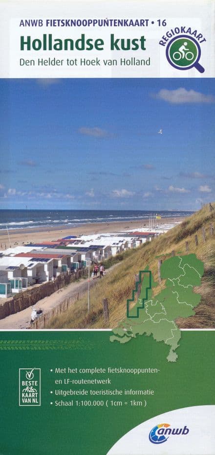 ANWB - 16 - Coast of Holland Bicycle Junction Map - 1:100,000