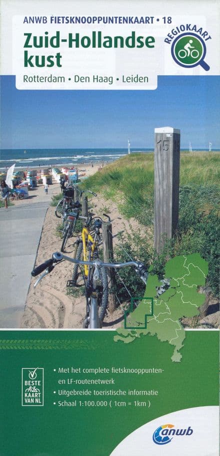 ANWB - 18 - South Holland Coast Bicycle Junction Map - 1:100,000