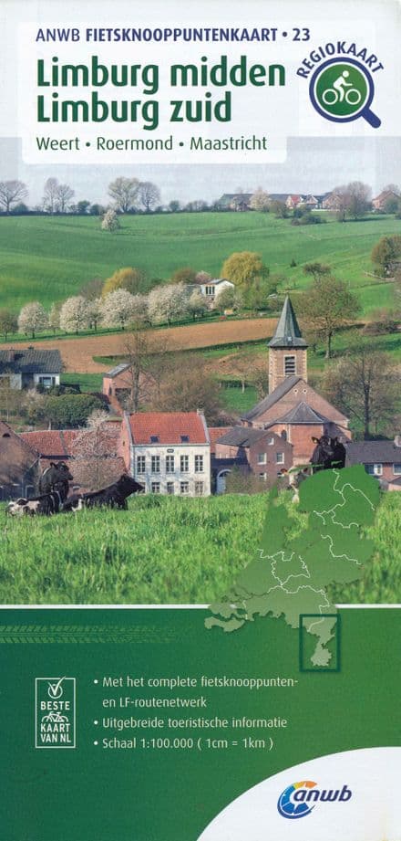 ANWB - 23 - Limburg Middle - Limburg South Bicycle Junction Map - 1:100,000