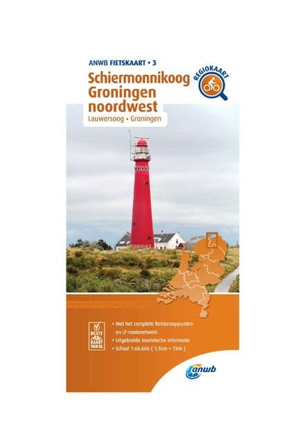 ANWB Cycling Map 03 - Schiermonnikoog Groningen North West 1:66,666