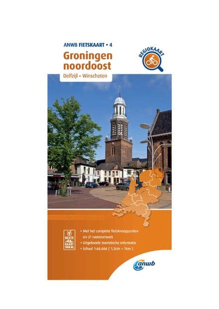 ANWB Cycling Map 04 Groningen North East1:66,666