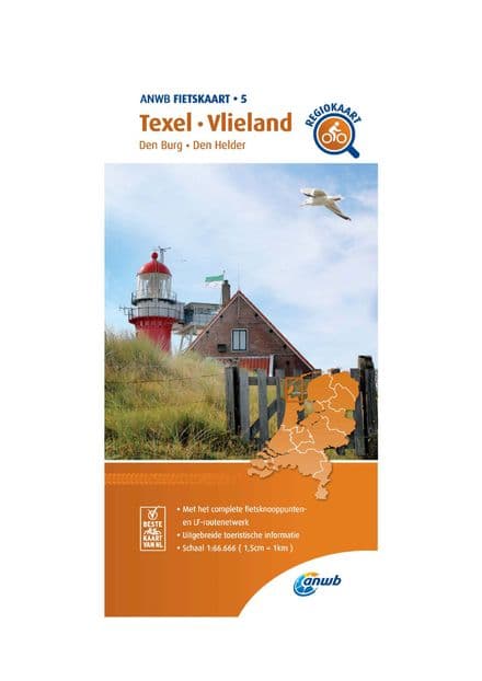 ANWB Cycling Map 05 Texel, Vlieland 1:66,666